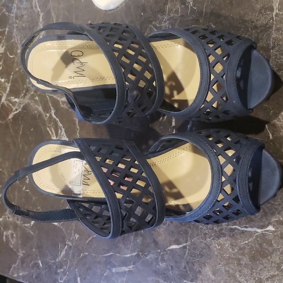 Impo Shoes - IMPO Olga Heels Blue Strappy Size 5.5
